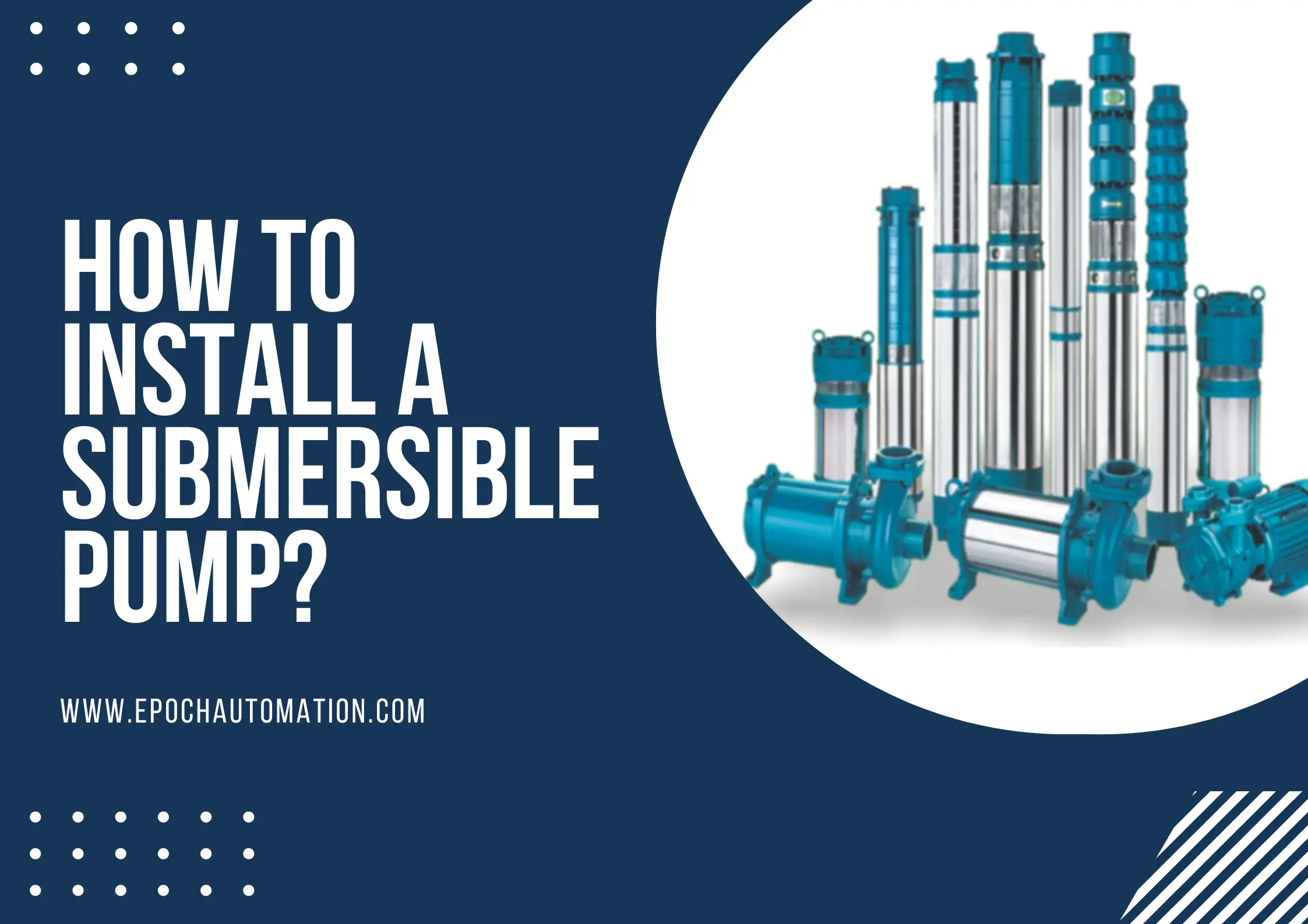 Submersible deals pump installation