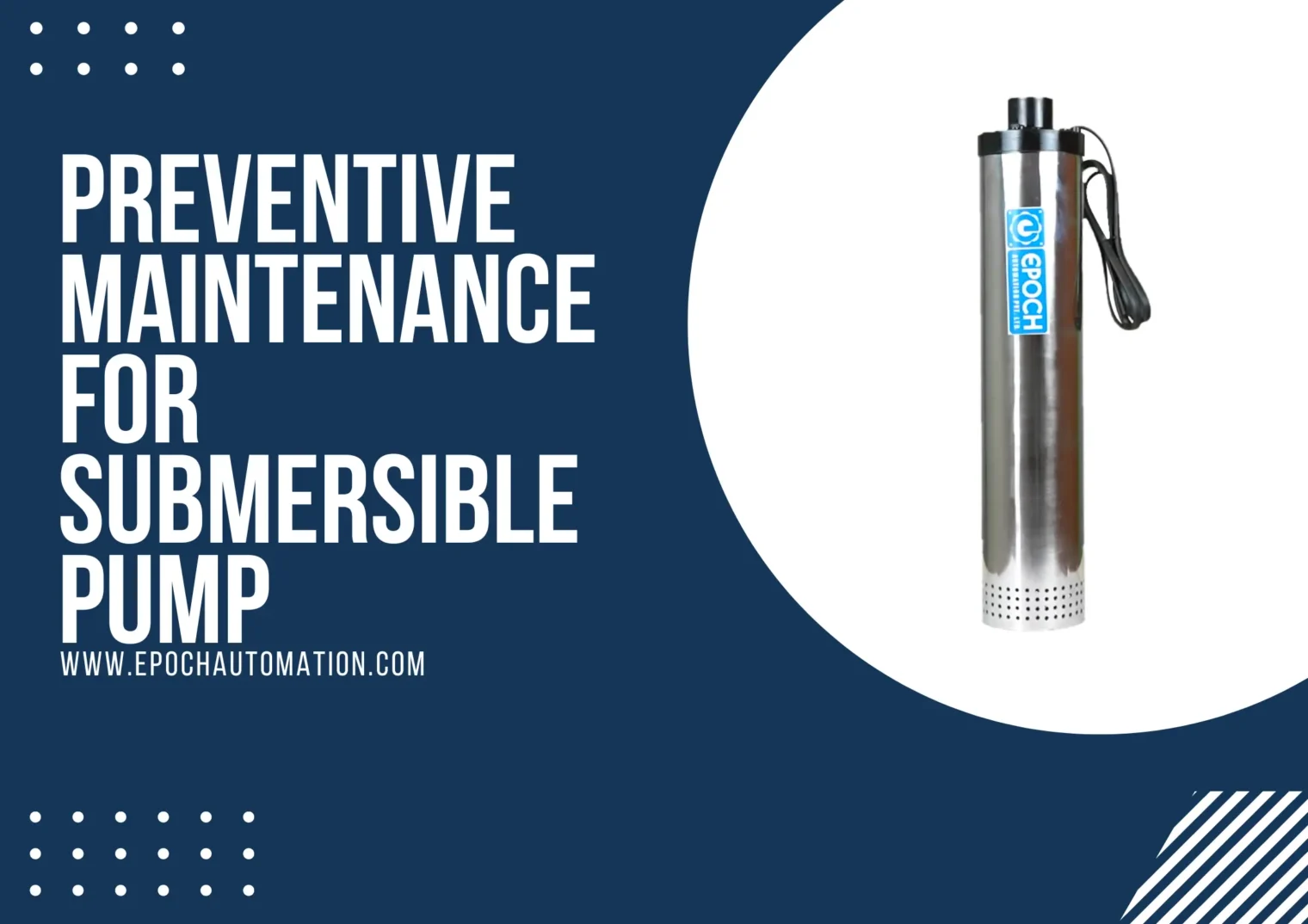 Preventive Maintenance for Submersible pump